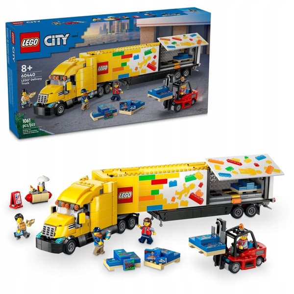 LEGO City 60440 - Keltainen TIR-kuljetusauto