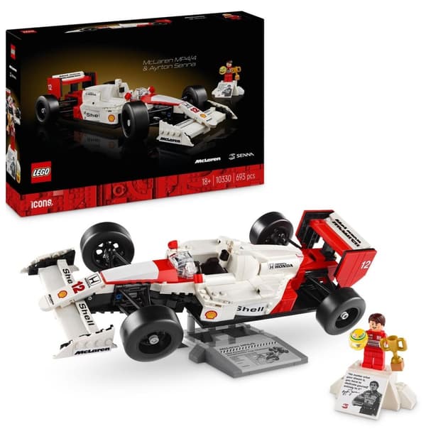 LEGO ICONS 10330 Ikoner 10330 McLaren MP4/4 og Ayrton Senna Formel 1 F1