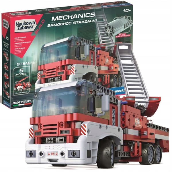 Clementoni Mechanics Byggset Brandbil 540 el Fire