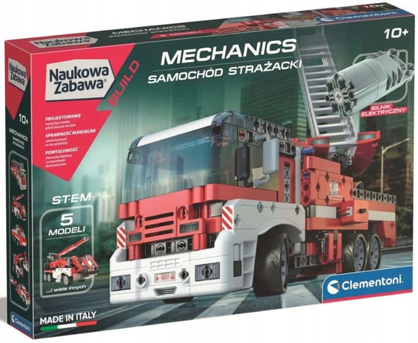Clementoni Mechanics Byggset Brandbil 540 el Fire