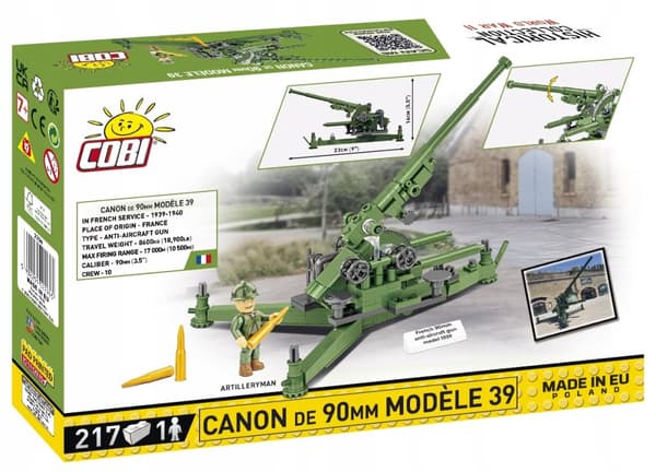 COBI-BLOCK 2294 CANON DE 90 MM-MODELLER 1939