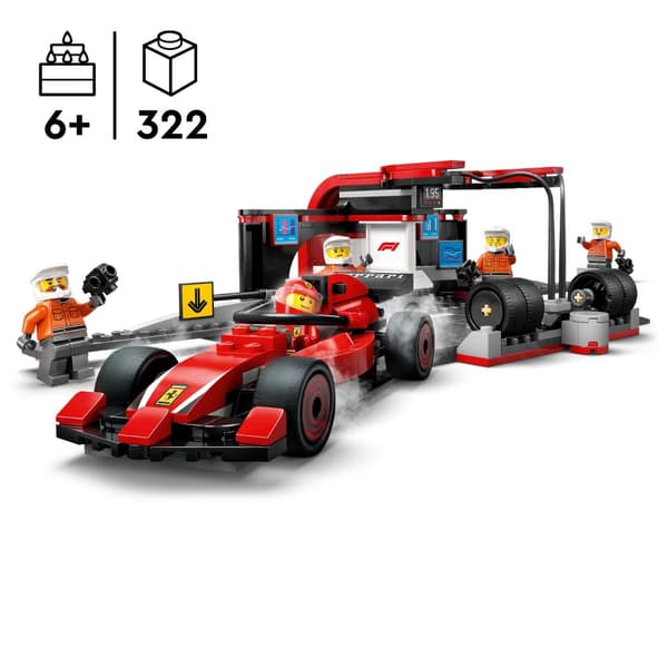 LEGO City 60443 Pitstop City 60443 F1- och Ferrari-personal