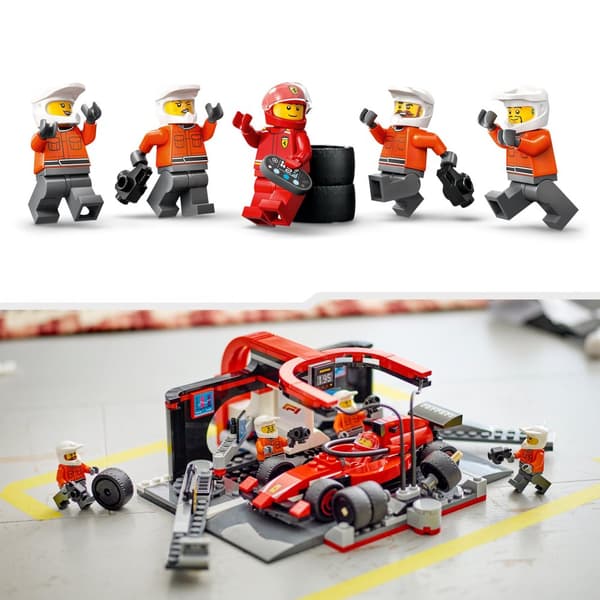 LEGO City 60443 Pitstop City 60443 F1- och Ferrari-personal