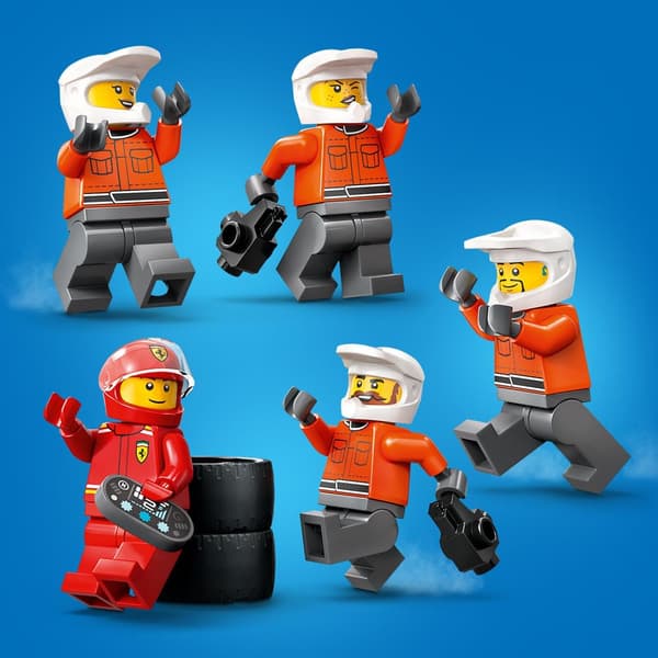 LEGO City 60443 Pitstop City 60443 F1- och Ferrari-personal