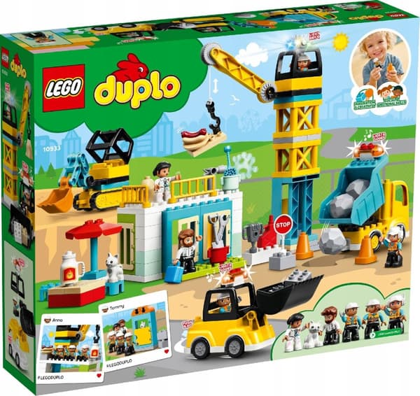 LEGO DUPLO 10933 RAKENNUSNOSTURI DUPLA-AUTO KAIVINKONE uusi