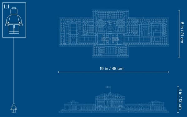 LEGO ARKITEKTUR 21054 VITA HUSET nytt