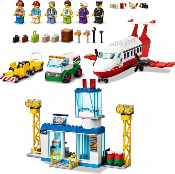 LEGO CITY 60261 FLY LUFTHAVN ny