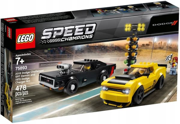 LEGO SPEED 75893 DODGE CHALLENGER SRT DÆMONLADNING