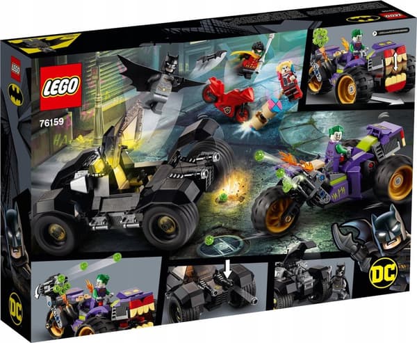 LEGO BATMAN 76159 JOKER MOTOR BATMOBIL DOES HARLE
