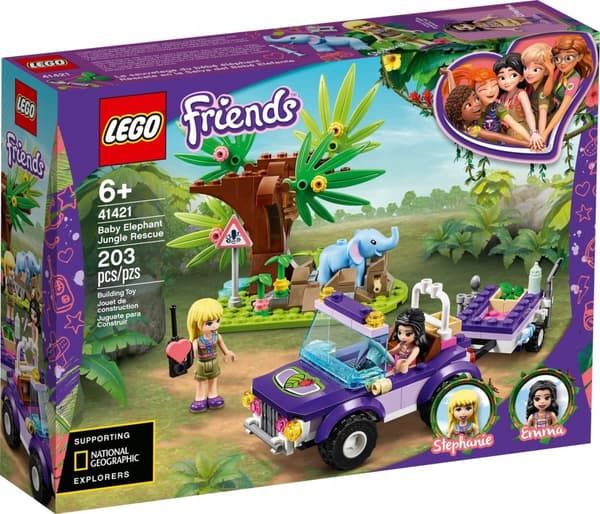 LEGO FRIENDS 41421 ELEFANTIN PELASTUSPALVELUS VAUVANELEFANTTI