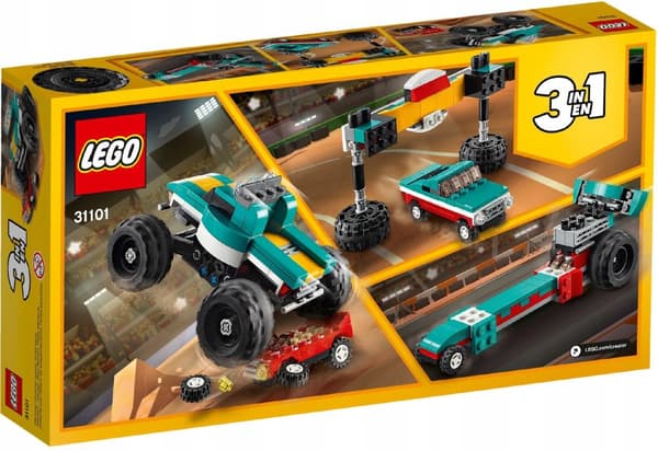LEGO CREATOR 3I1 31101 MONSTER TRUCK DRAGSTER butik