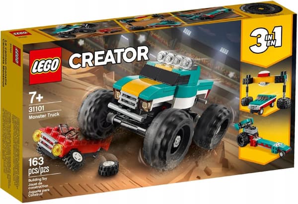 LEGO CREATOR 3I1 31101 MONSTER TRUCK DRAGSTER butik