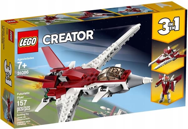 LEGO CREATOR 3W1 31086 SAMOLOT-ROBOTEN STATEK KOSMIC
