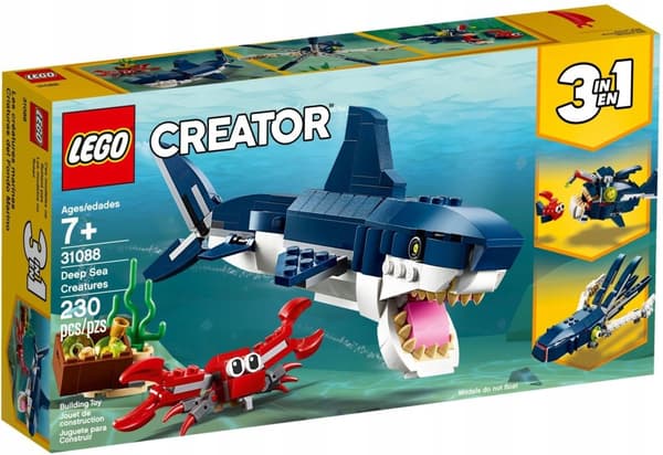 LEGO CREATOR 31088 HAJ OG BLÆKSPRUTTE
