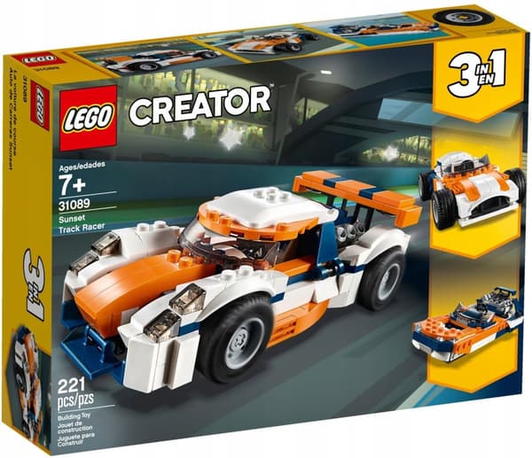 LEGO CREATOR 3i1 31089 FORMEL 1 F1 MOTORBÅD bil