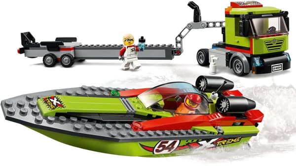 LEGO CITY 60254 LASTBIL LASTBIL BÅT BÅTSPORT