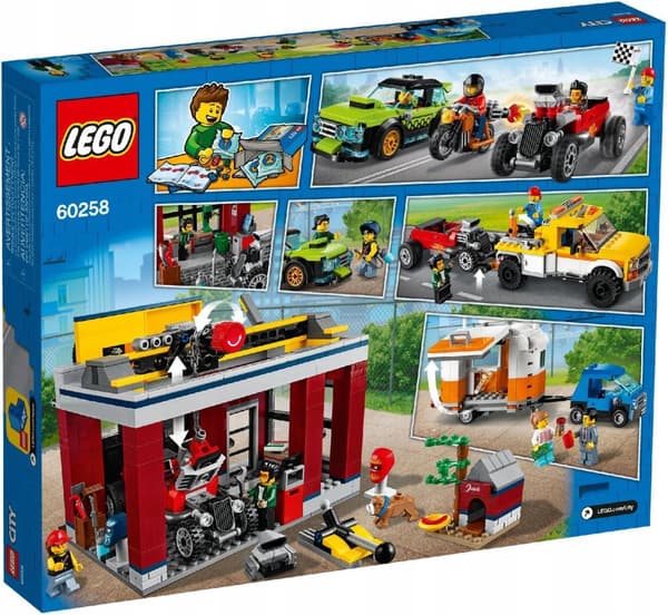 LEGO CITY 60258 TUNING VÆRKSTED GARAGE CITY PL