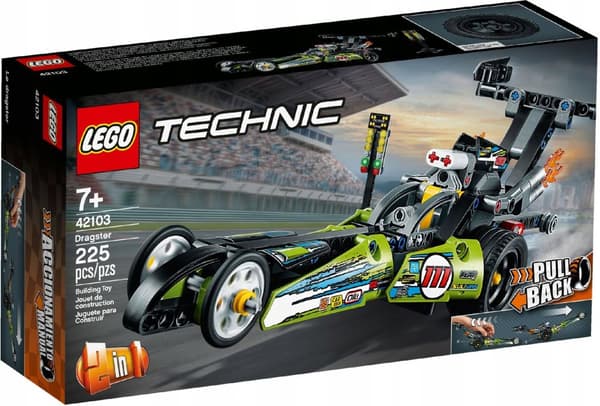 LEGO TECHNIC 42103 DRAGSTER RACERBIL 2-i-1 hot rod