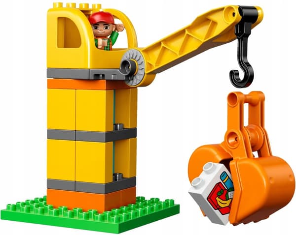 LEGO DUPLO 10813 RAKENNUSKONEEN ROLLAUTA NOSTURI PUSKUTRAKKERI