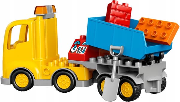 LEGO DUPLO 10813 RAKENNUSKONEEN ROLLAUTA NOSTURI PUSKUTRAKKERI