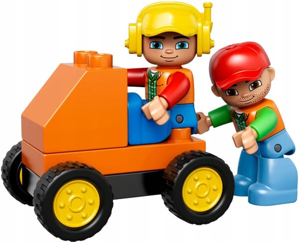 LEGO DUPLO 10813 RAKENNUSKONEEN ROLLAUTA NOSTURI PUSKUTRAKKERI
