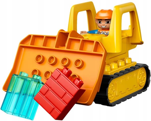 LEGO DUPLO 10813 RAKENNUSKONEEN ROLLAUTA NOSTURI PUSKUTRAKKERI
