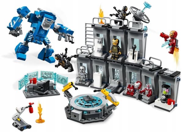 LEGO AVENGERS 76125 IRON MAN RUSTNING SORT JERN!