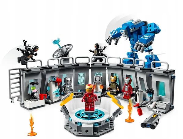 LEGO AVENGERS 76125 IRON MAN RUSTNING SORT JERN!