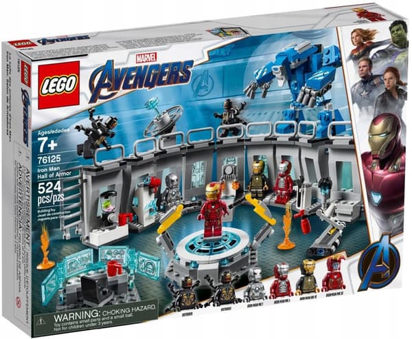 LEGO AVENGERS 76125 IRON MAN RUSTNING SORT JERN!