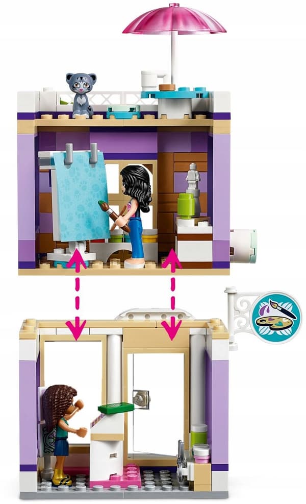 LEGO FRIENDS 41365 EMMAS HUS EMMA ATELIER butik!