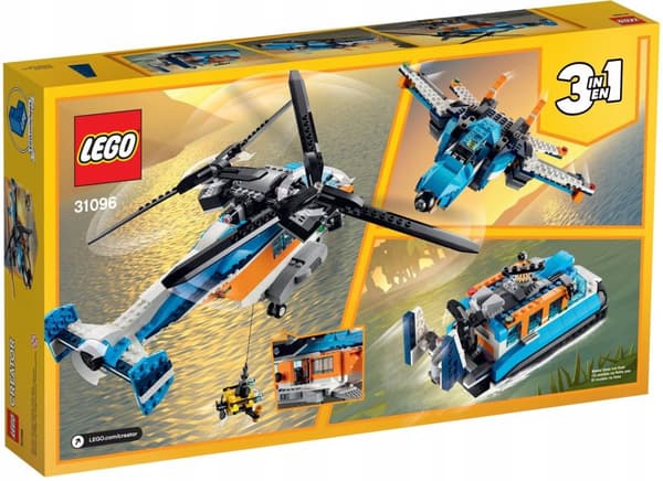 LEGO CREATOR 3-i-1 31096 SVÄVARE, FLYGPLAN OCH PROPELLER