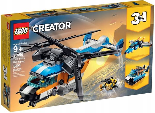 LEGO CREATOR 3-i-1 31096 SVÄVARE, FLYGPLAN OCH PROPELLER