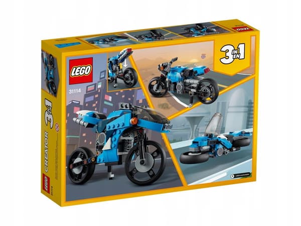 LEGO CREATOR 3i1 31114 MOTORCYKEL MOTORCYKEL RACER MOTORCYKEL