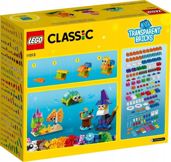 LEGO CLASSIC 11013 LÄPINÄKYVÄT LUOVAT PALAT