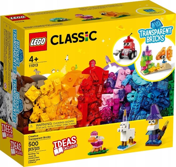 LEGO CLASSIC 11013 LÄPINÄKYVÄT LUOVAT PALAT
