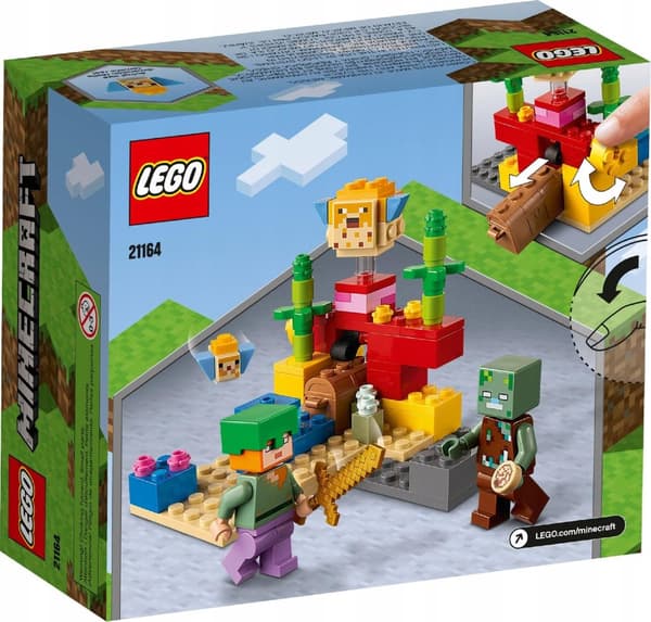 LEGO MINECRAFT 21164 ALEX' DRUKNEDE KORALREV