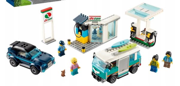 Lego City Bensinstation 60257 KLOCKbil
