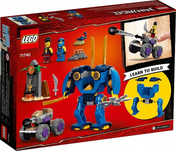 LEGO NINJAGO 71740 ELEKTROMEKANISK JAY BLÅ NINJA