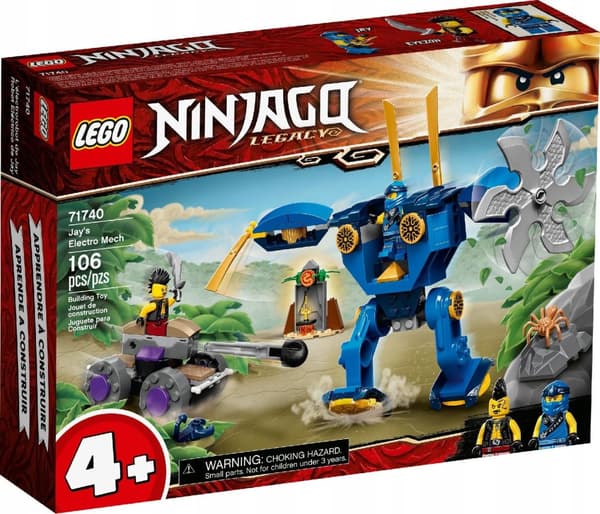 LEGO NINJAGO 71740 ELEKTROMEKANISK JAY BLÅ NINJA