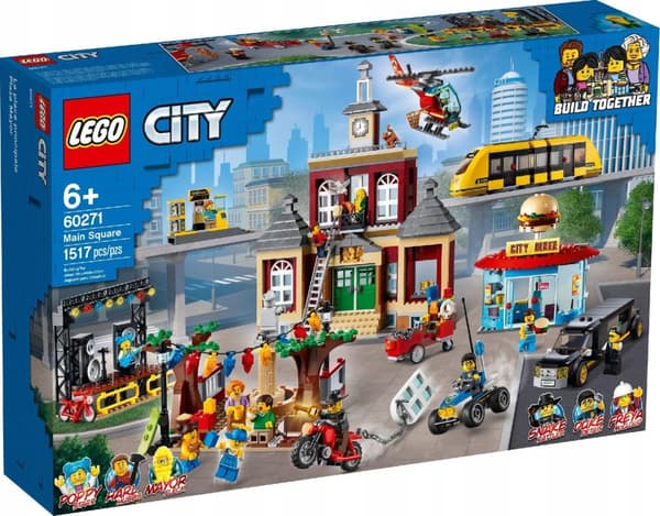 LEGO CITY 60271 MARKET CITY SPORVOGN TOG byggeklodser