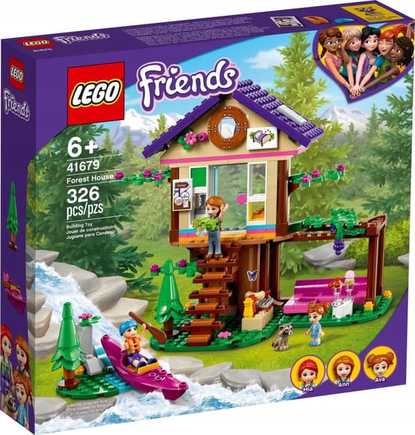 Lego Friends 41679 METSÄN PUUMAJA KAJAKKI