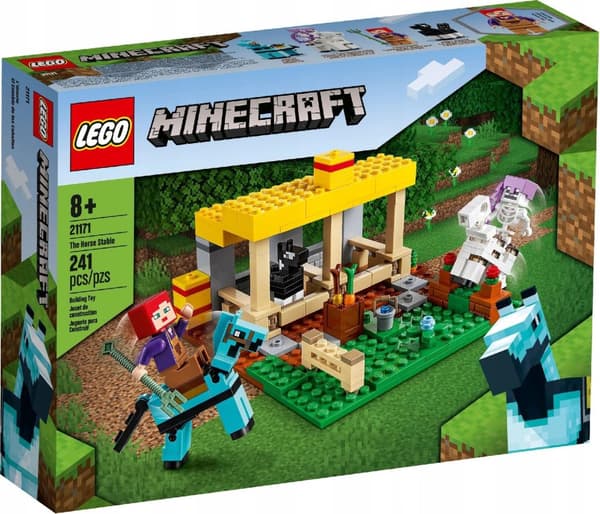 Lego Minecraft Stable 21171 STUD-palikat ja hevoset