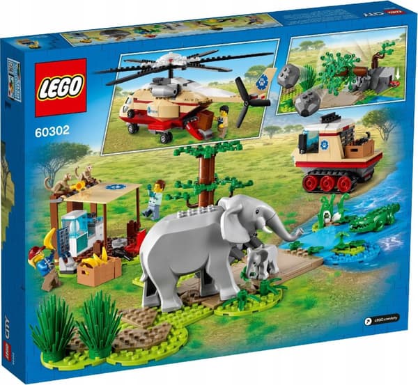 LEGO CITY 60302 ELEFANTELEFANT BABYELEFANTHELIKOPTER