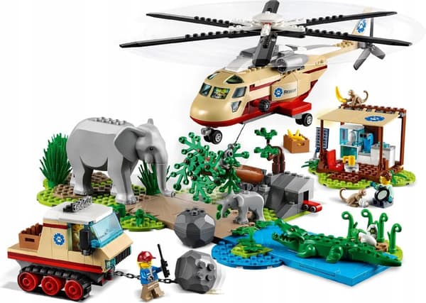 LEGO CITY 60302 ELEFANTELEFANT BABYELEFANTHELIKOPTER