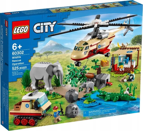 LEGO CITY 60302 ELEFANTELEFANT BABYELEFANTHELIKOPTER
