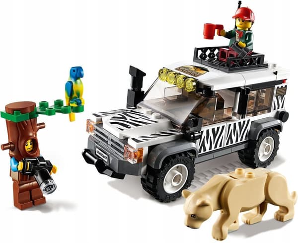 LEGO City 60267 Terrængående køretøj SAFARI LØVE LØVINDE PAPEGØJE