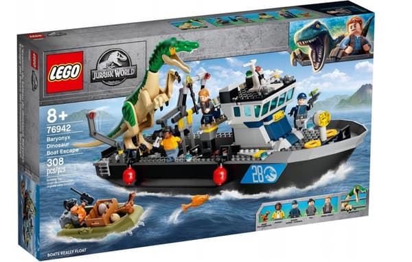 Lego Jurassic World Baryonyx-båd 76942