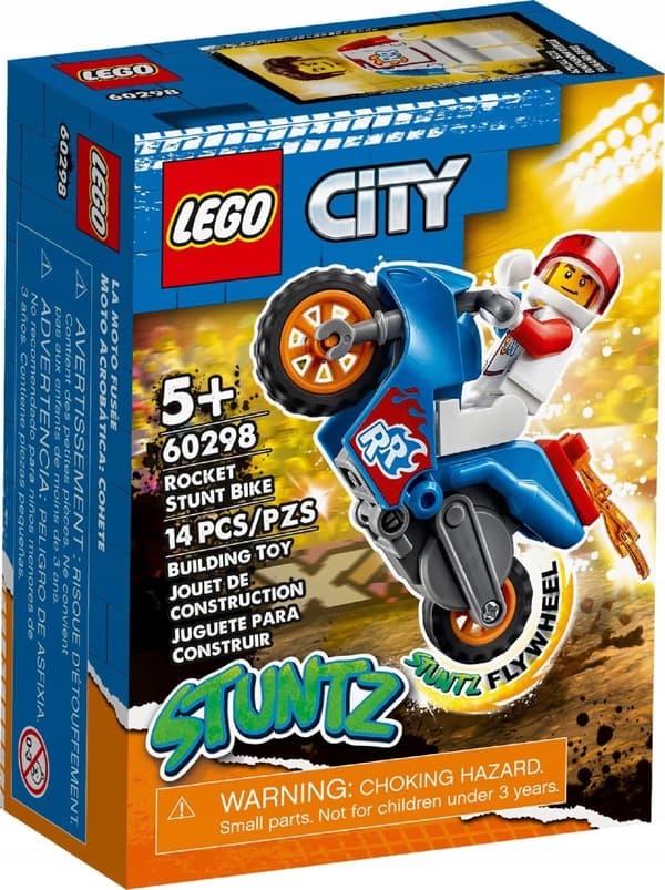 LEGO City 60298 MOT Raket Stuntmotorcykel