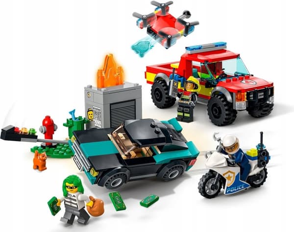 LEGO City 60319 Brand- og politijagt