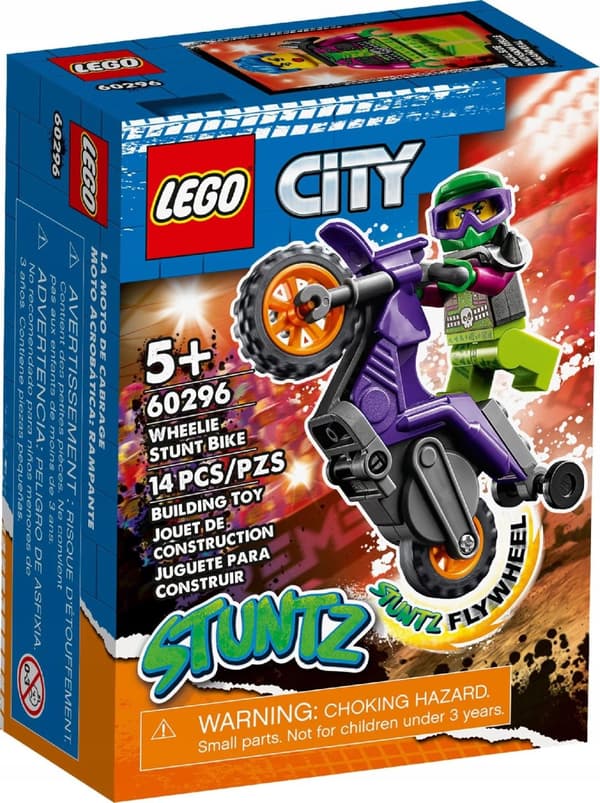 LEGO City 60296 Wheelie på en Stuntcykel